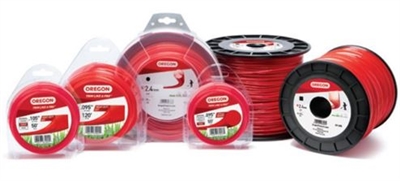 69-611 Red .095" Round Trimmer Line - 3lb Spool: Oregon