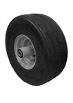 Solid Flat Proof Tires - Ribbed Tread 13x650x6