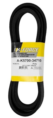 A-K5700-34710 K Force Deck Belt: Kubota