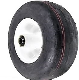 Solid Flat Proof Tires Smooth Tread - 13x6.50-6, B1FP105